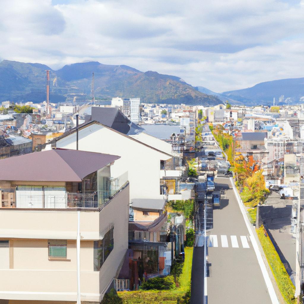 風景と調和した外構プラン