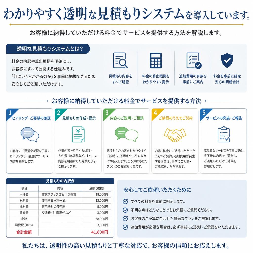 シンプルな見積もりシステム