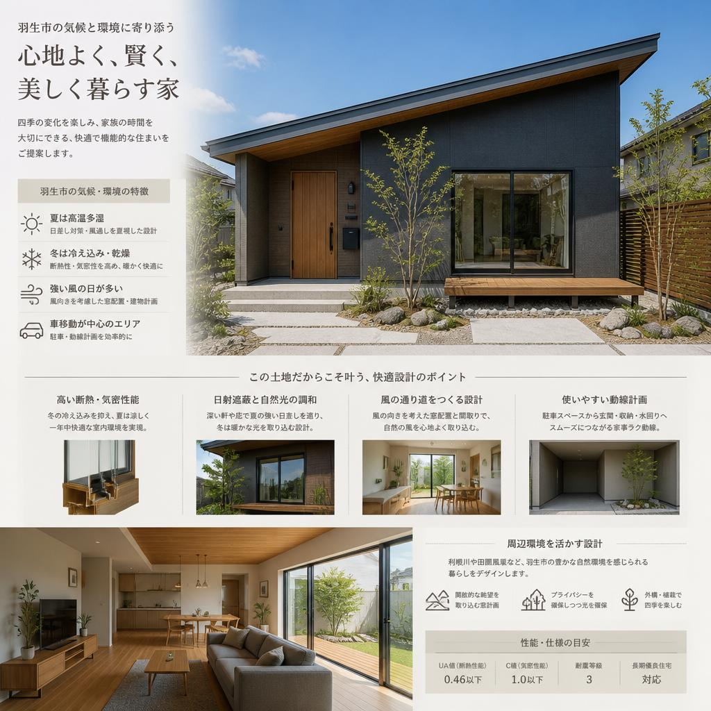 羽生市の地域特性に合ったデザイン