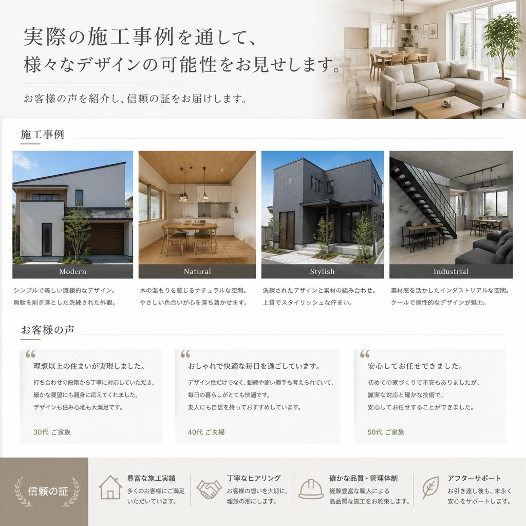 豊富なリフォーム事例