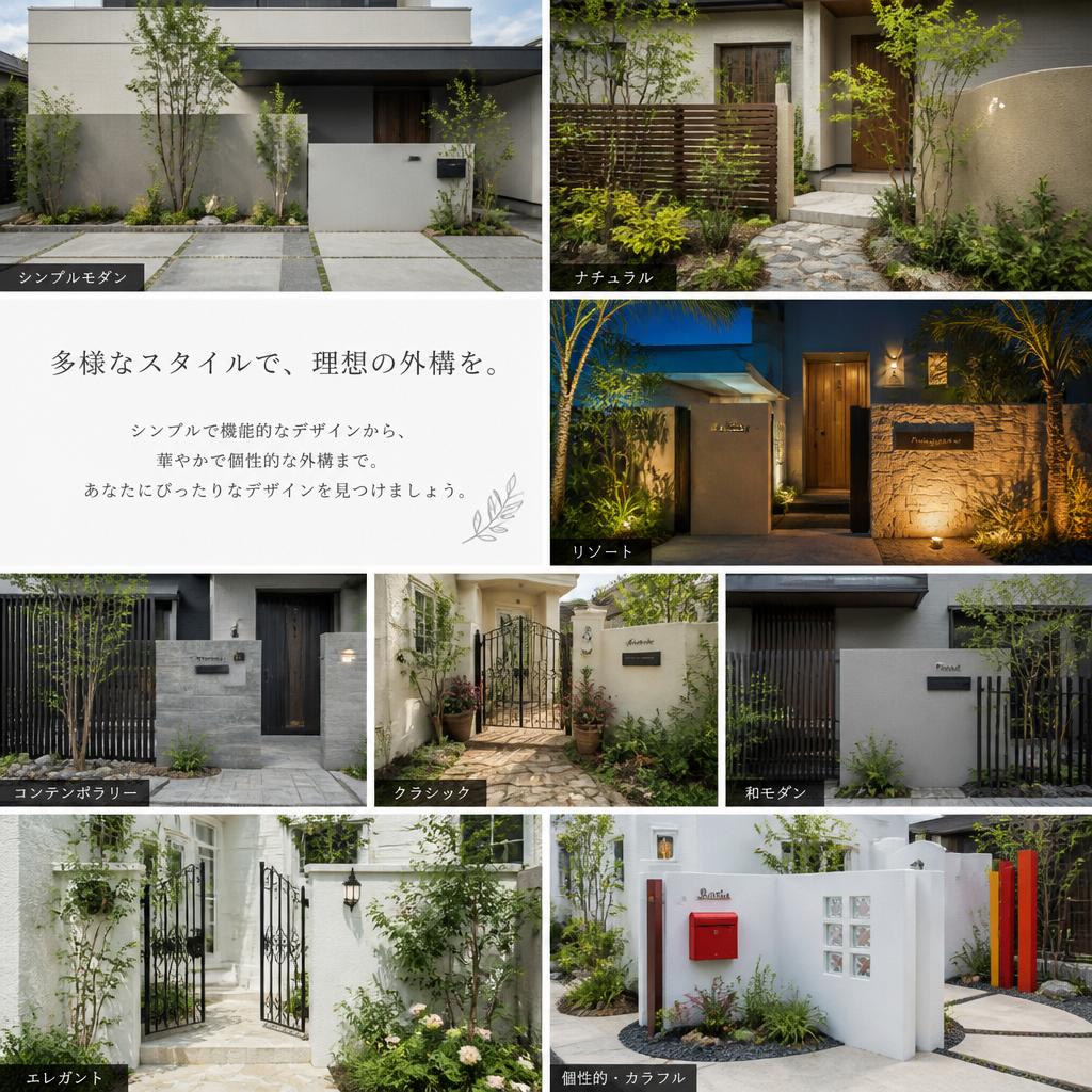 豊富なデザインの選択肢