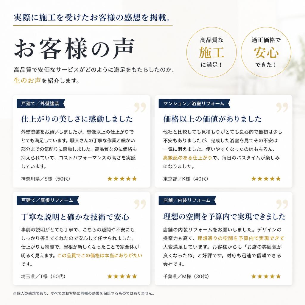 4. お客様の声