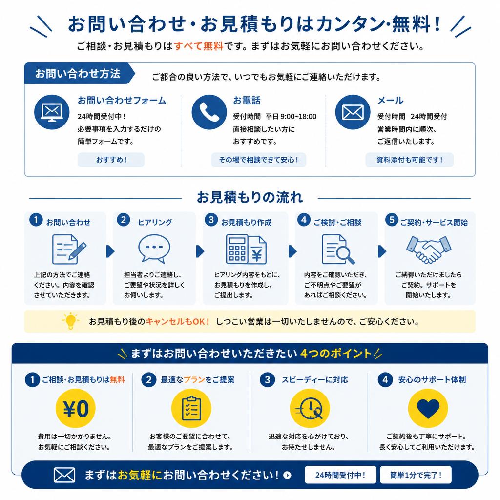 まずはお気軽にご相談を