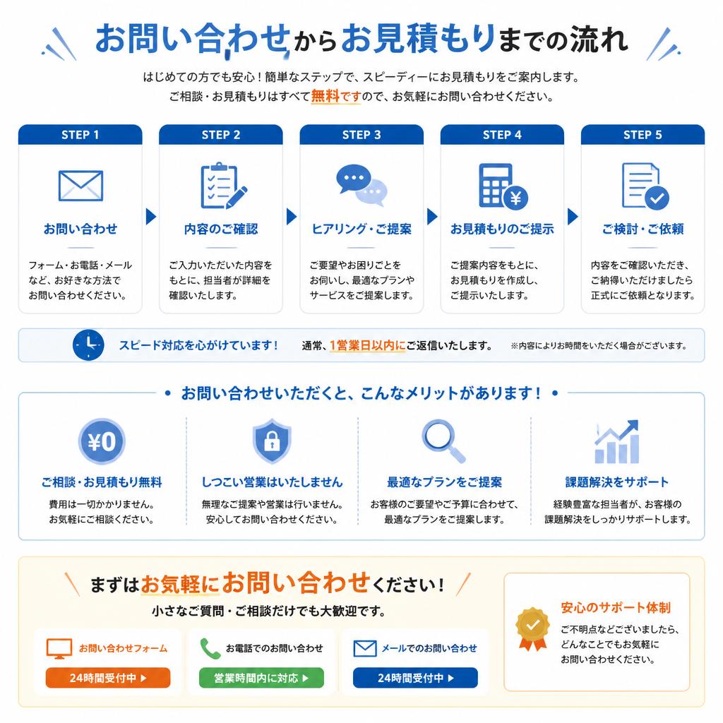 まずはお気軽にご相談を