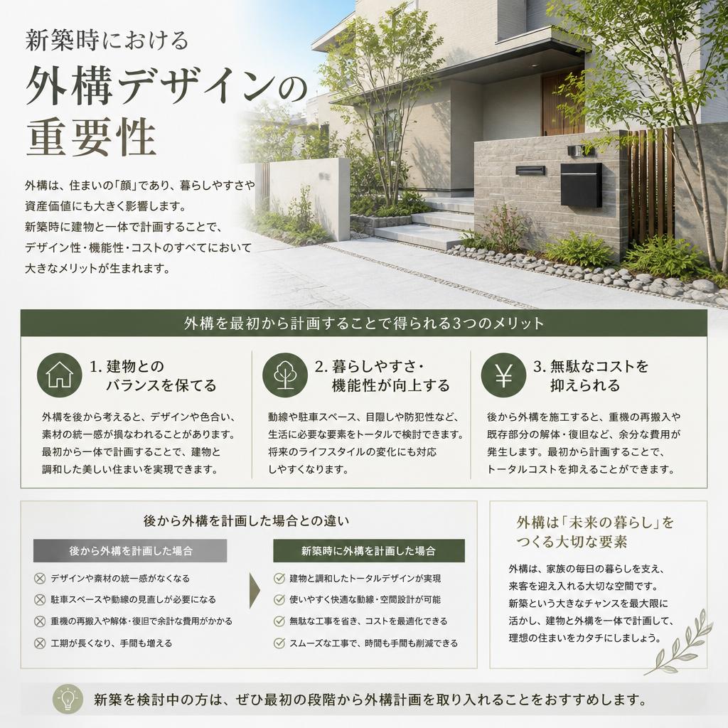 新築外構の重要性