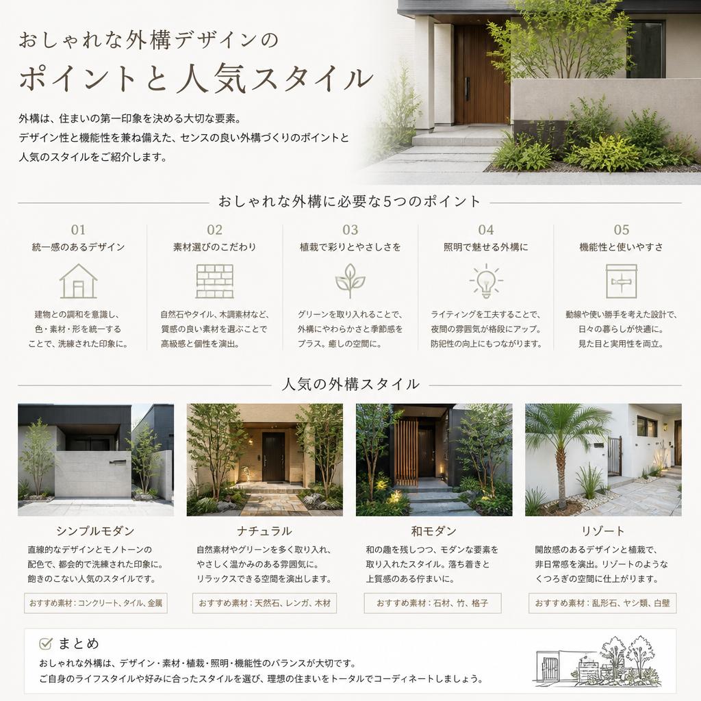 センスあるエクステリアのポイント