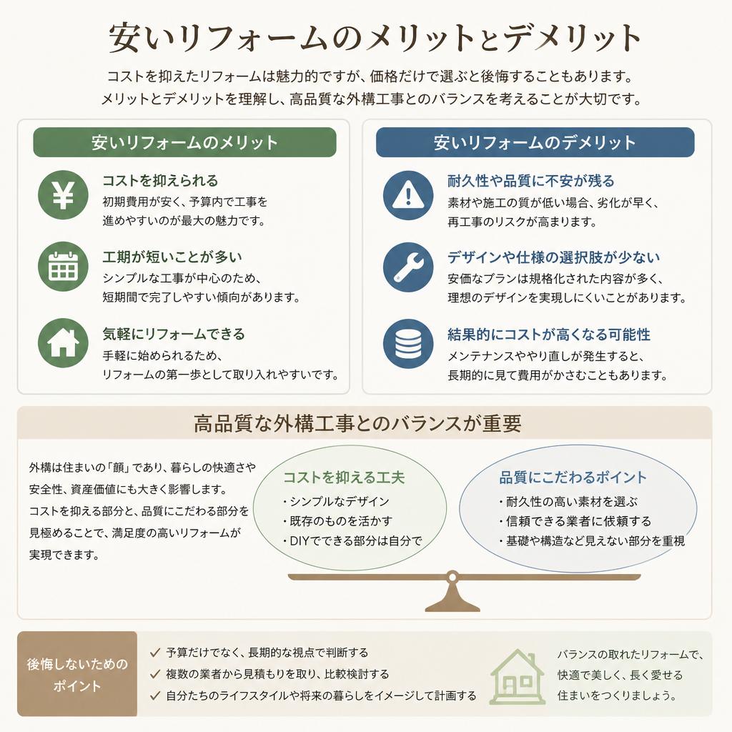 安さだけじゃない!コストパフォーマンスの重要性