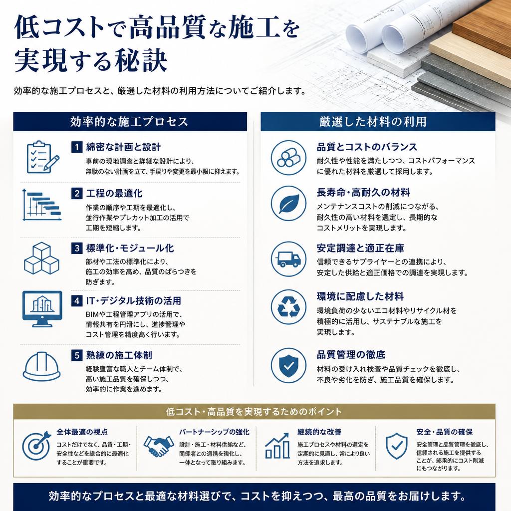 安い！高品質な理由とは？