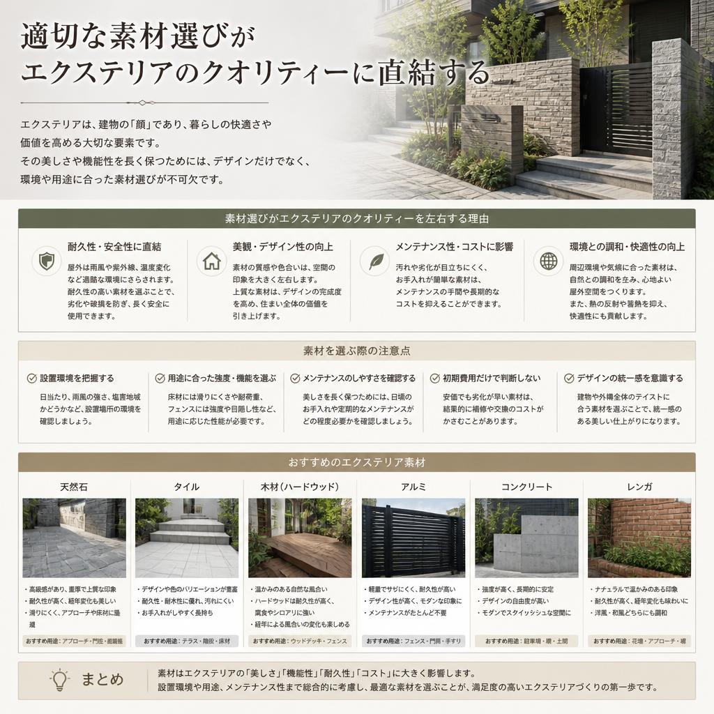 素材選びのポイント
