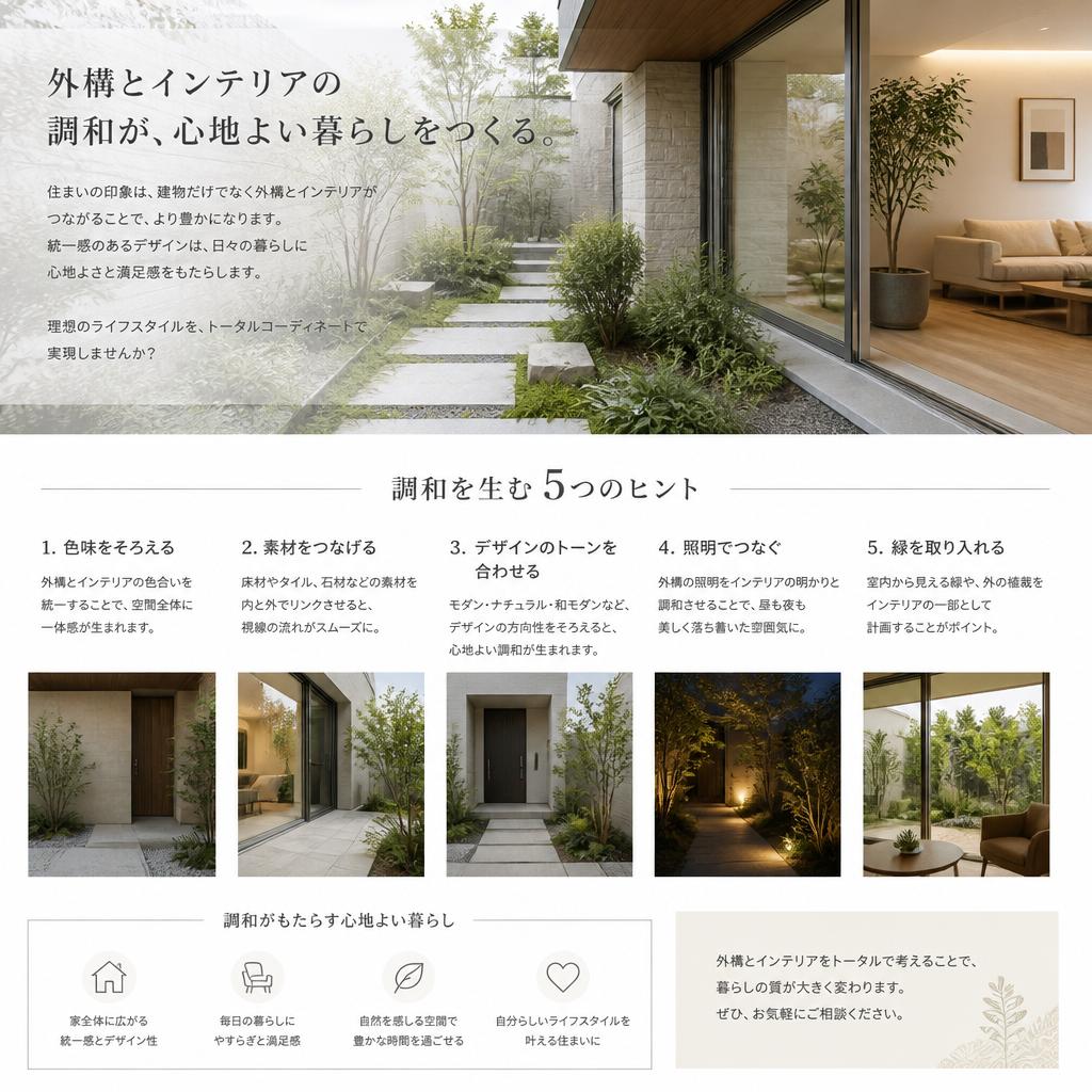 インテリアとのバランスを考える