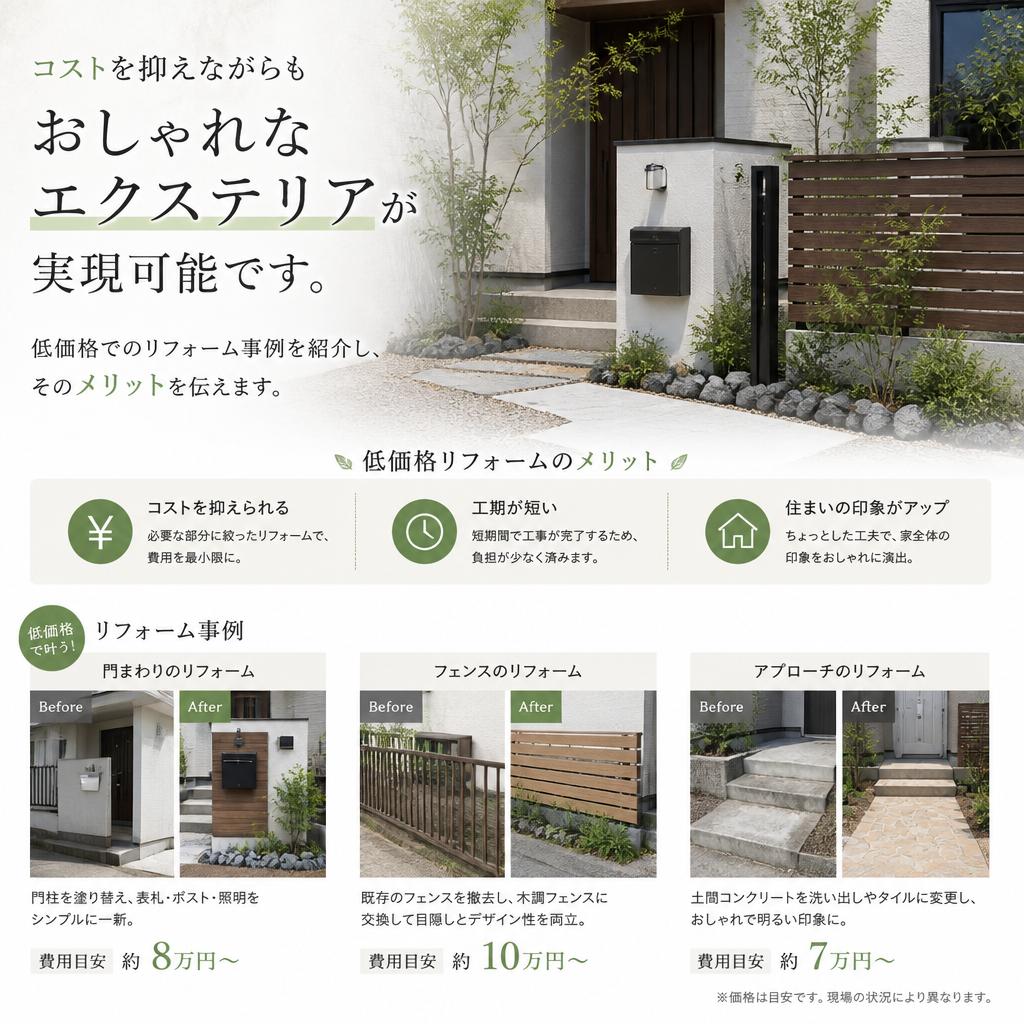 2. 低価格で実現する素敵な空間
