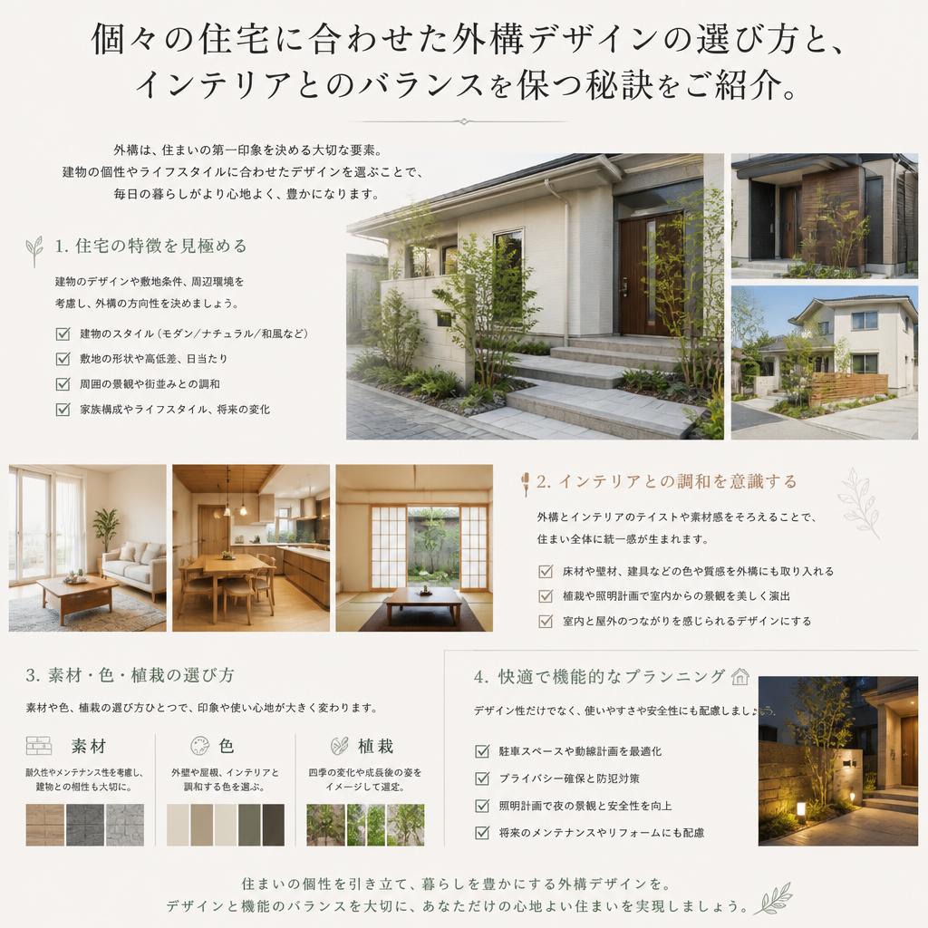 2. 注文住宅にぴったりのエクステリアの選び方