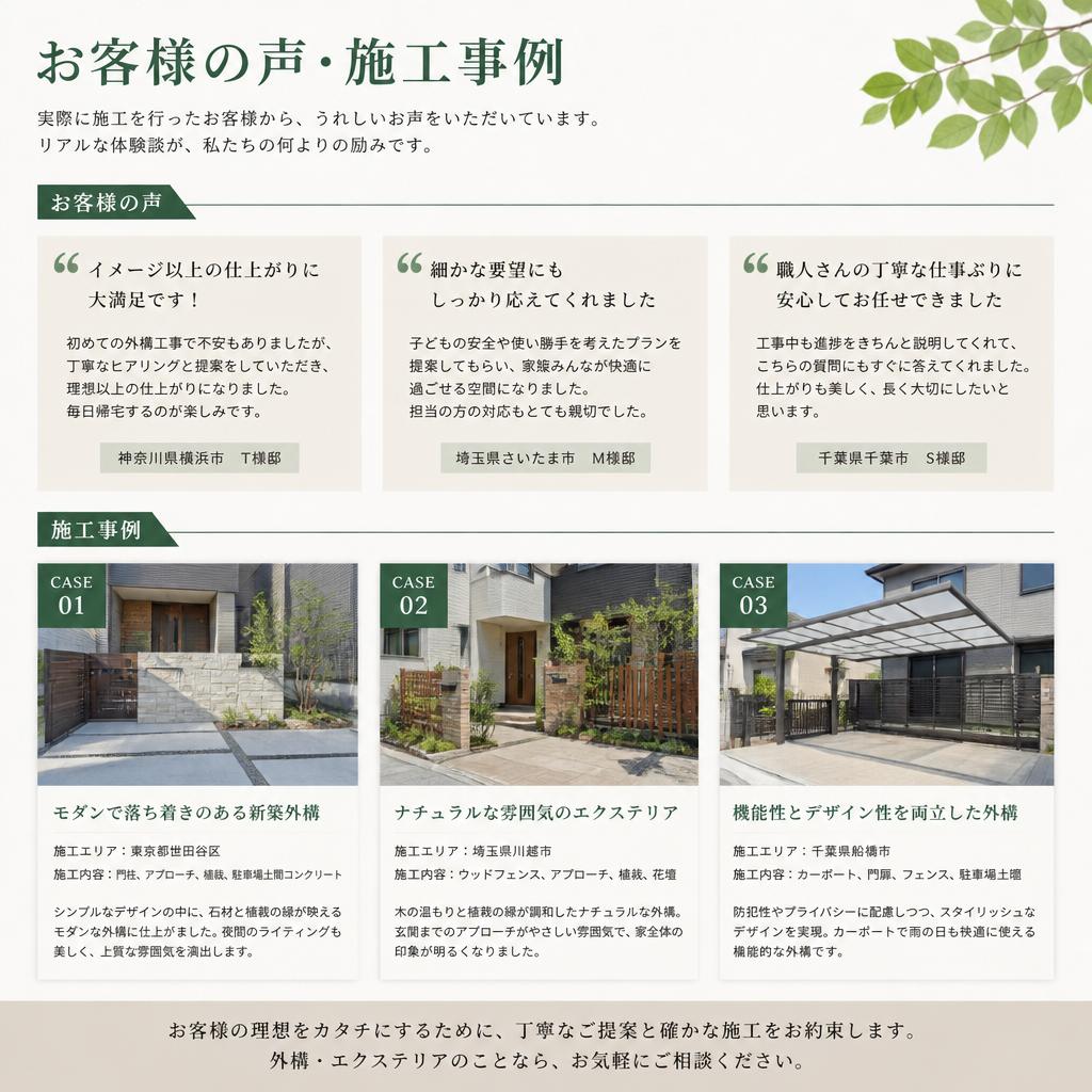 お客様の声 - 実績紹介