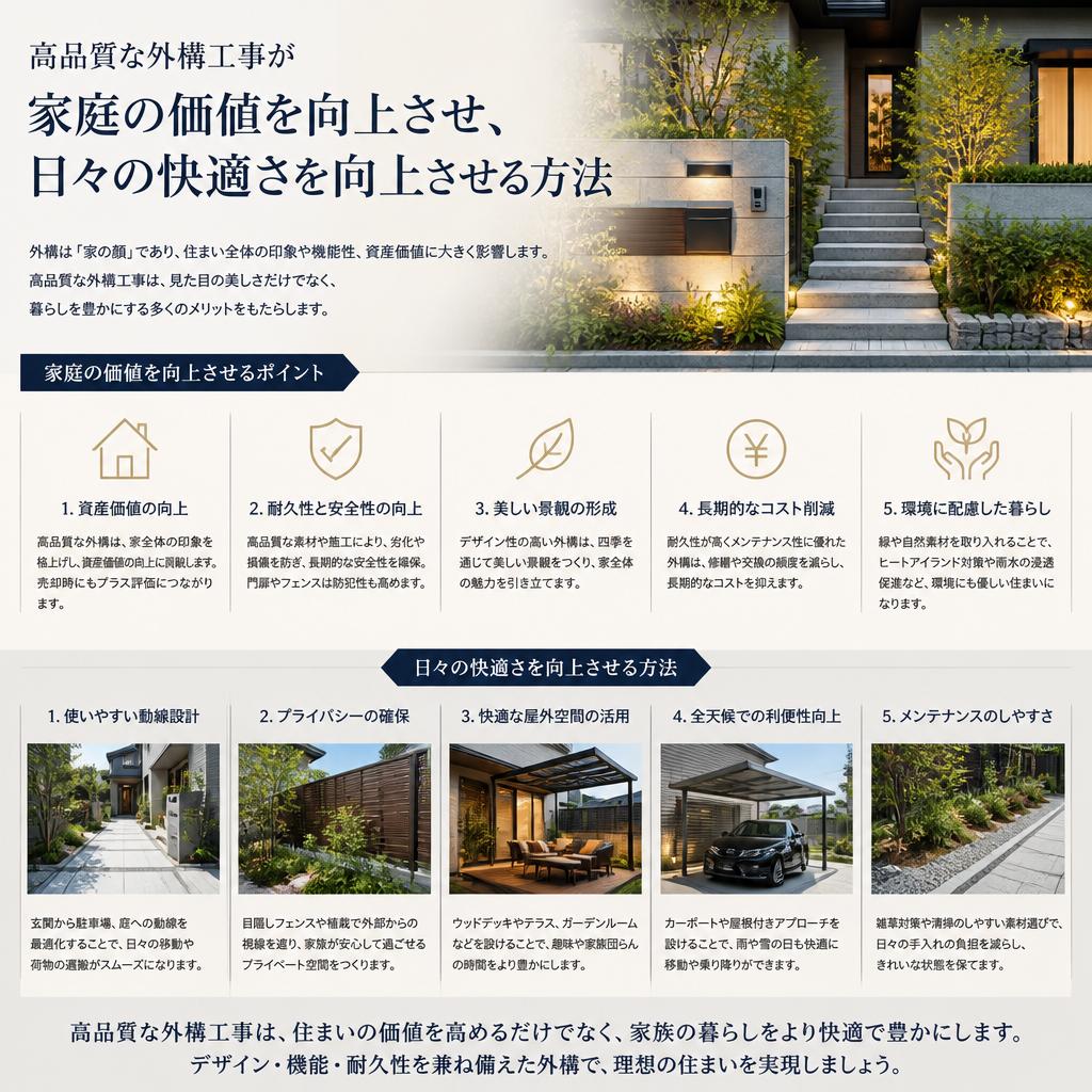 4. 高品質外構がもたらす価値