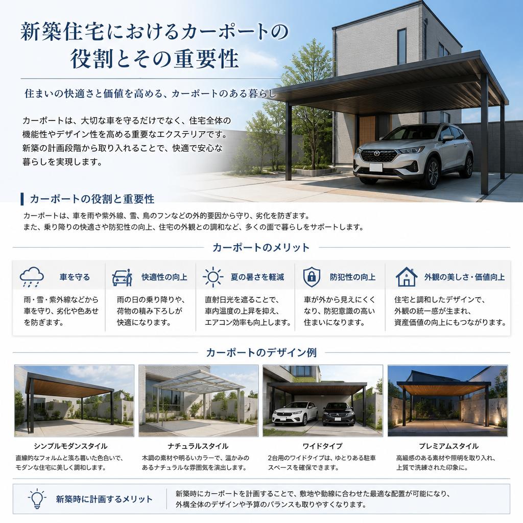 2. 注文住宅とカーポートの重要性