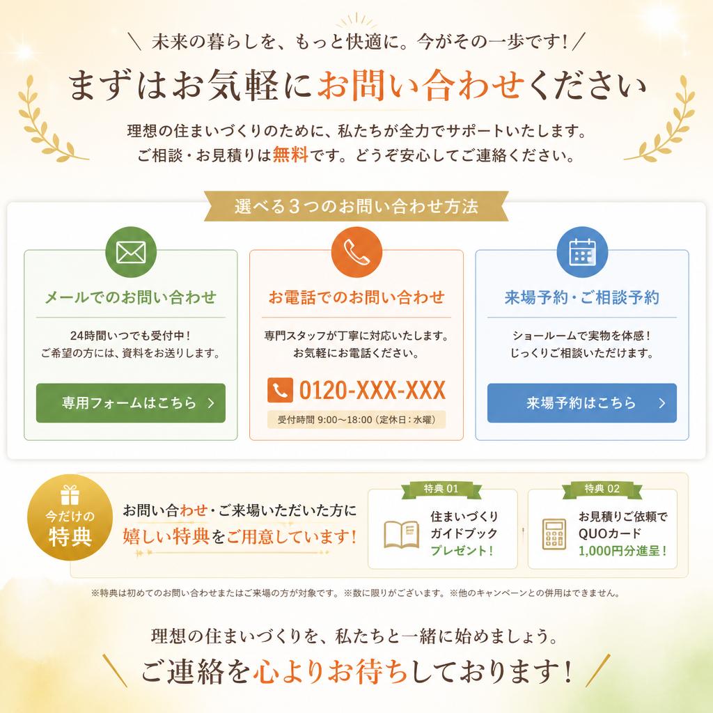 今すぐお問い合わせを！