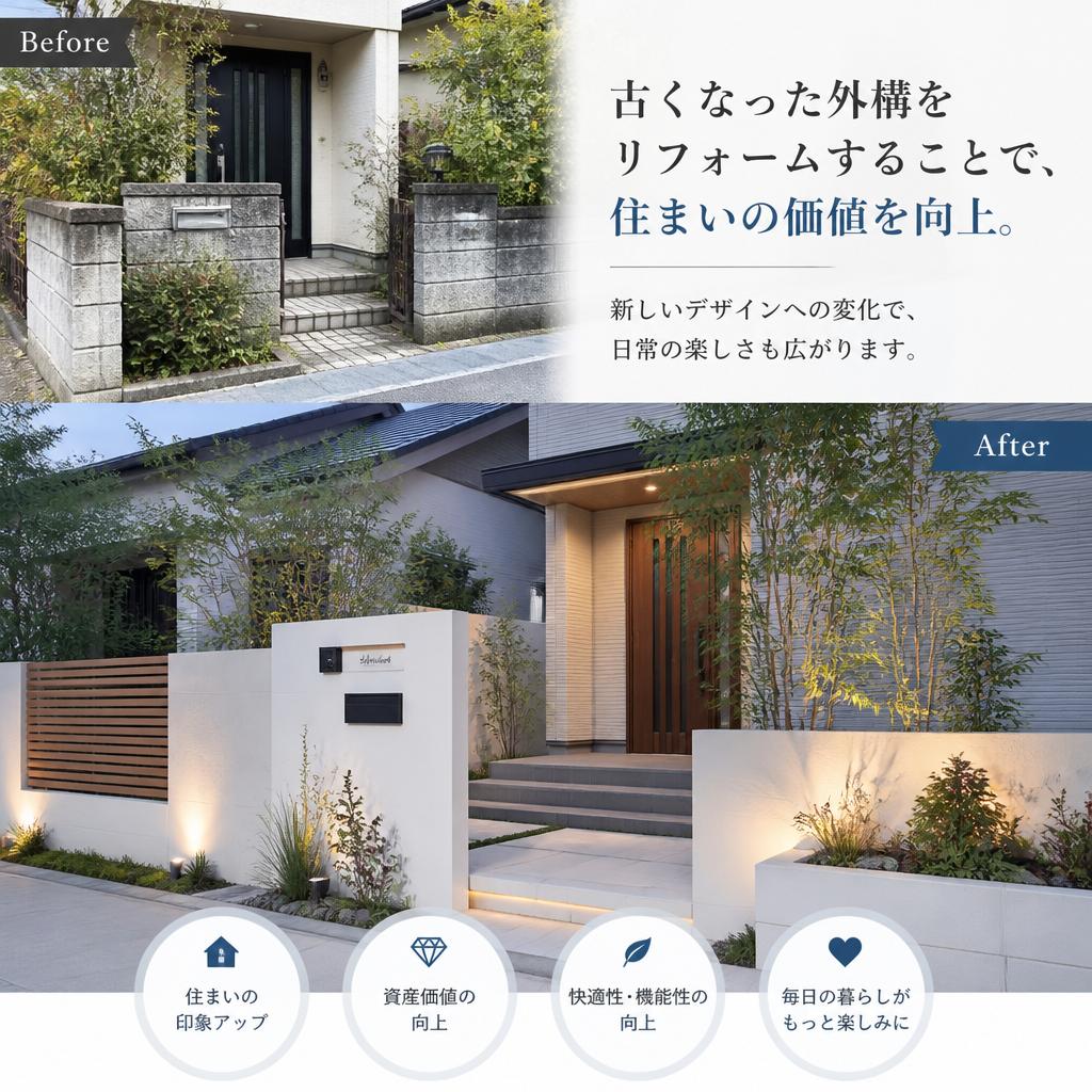 リフォームで価値をアップ